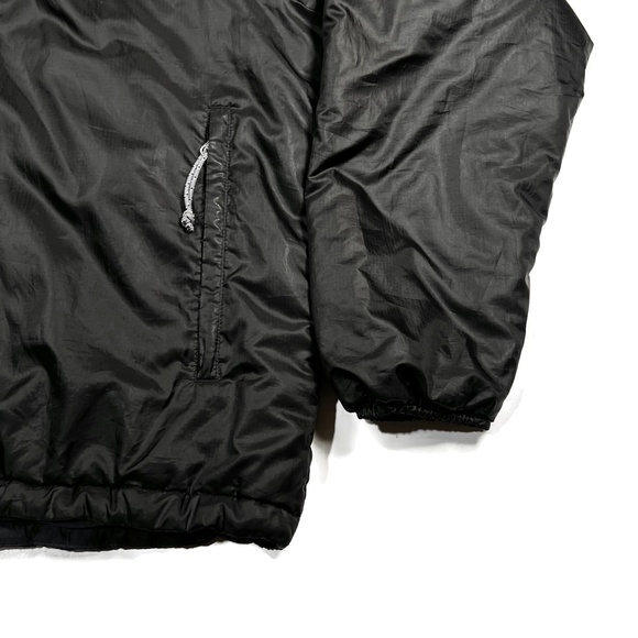 Patagonia Puff Ball Sweater VTG Mens Large Black Full Zip Hooded Puffer Jacket - Picture 6 of 10
